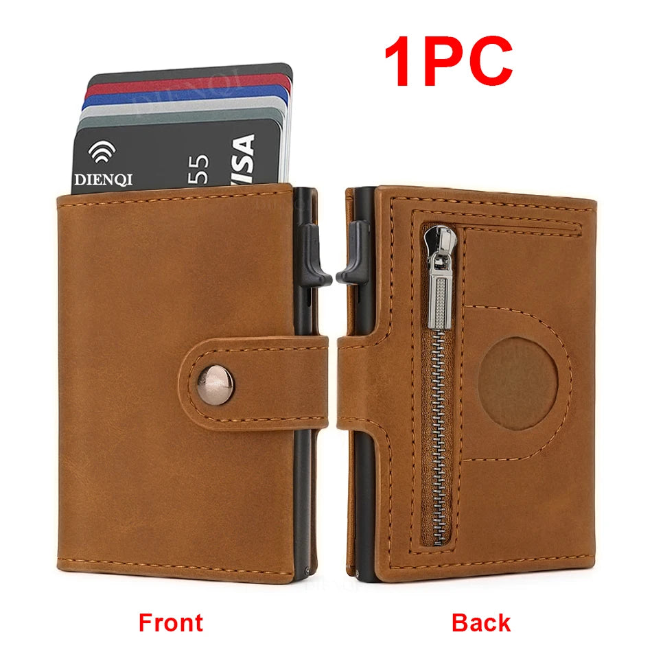 Cartera Premium RFID Slim con AirTag. Lunverox
