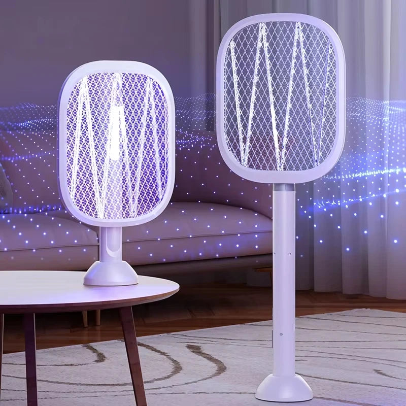 Raqueta Eléctrica 2/1 para insectos con Luz LED