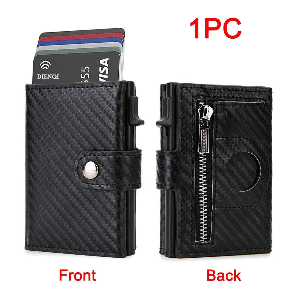 Cartera Premium RFID Slim con AirTag. Lunverox
