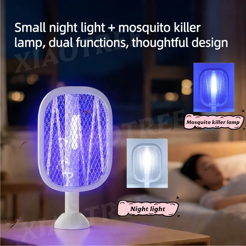Raqueta Eléctrica 2/1 para insectos con Luz LED